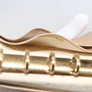 CHANEL Day Planner Cover Leather Beige Gold CC Auth 159060-22