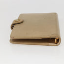 CHANEL Day Planner Cover Leather Beige Gold CC Auth 159060-5