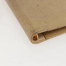 CHANEL Day Planner Cover Leather Beige Gold CC Auth 159060-14