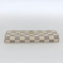 LOUIS VUITTON Damier Azur Portefeuille Sarah Long Wallet N61735 LV Auth 159061-5