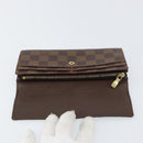 LOUIS VUITTON Damier Ebene Portefeuille Sarah Long Wallet N60491 LV Auth 159062-18