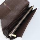 LOUIS VUITTON Damier Ebene Portefeuille Sarah Long Wallet N60491 LV Auth 159062-8