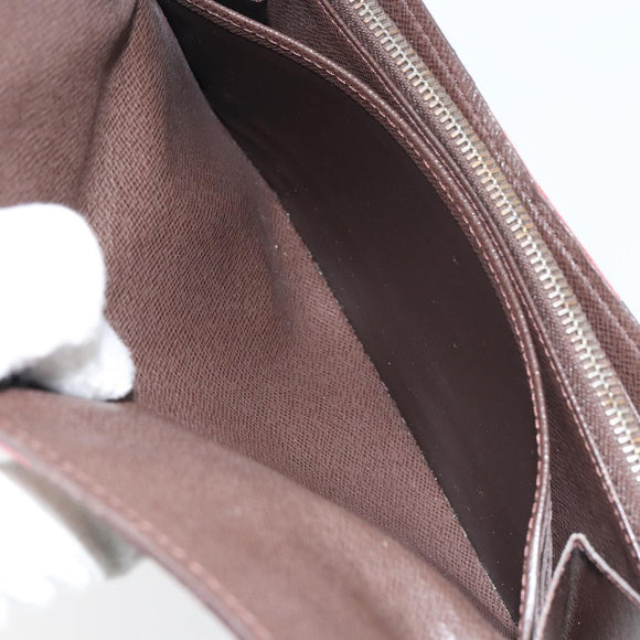 LOUIS VUITTON Damier Ebene Portefeuille Sarah Long Wallet N60491 LV Auth 159062