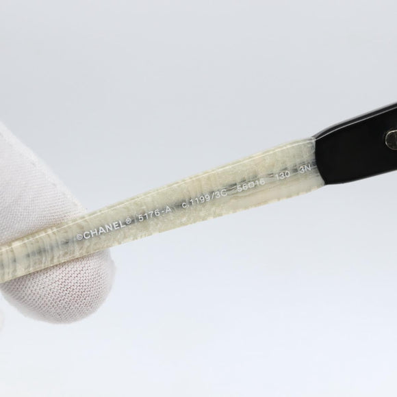 CHANEL Sunglasses plastic Black CC Auth 159063V