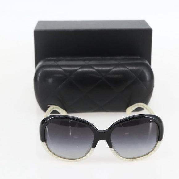 CHANEL Sunglasses plastic Black CC Auth 159063V