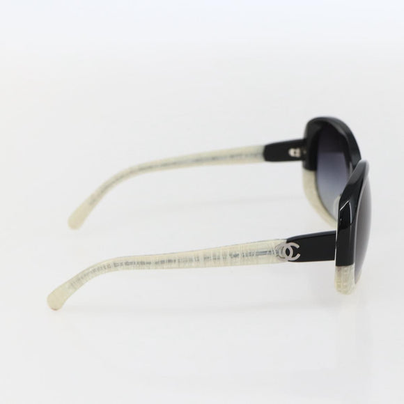 CHANEL Sunglasses plastic Black CC Auth 159063V