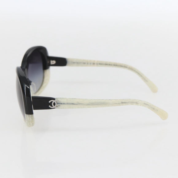 CHANEL Sunglasses plastic Black CC Auth 159063V