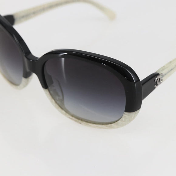 CHANEL Sunglasses plastic Black CC Auth 159063V