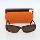 CHANEL Sunglasses plastic Brown CC Auth 159065V-11