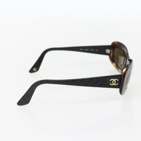 CHANEL Sunglasses plastic Brown CC Auth 159065V