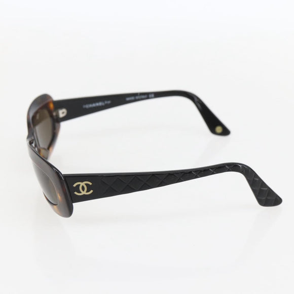 CHANEL Sunglasses plastic Brown CC Auth 159065V