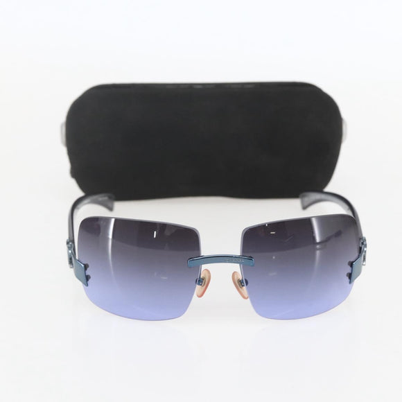 CHANEL Sunglasses plastic Purple CC Auth 159067