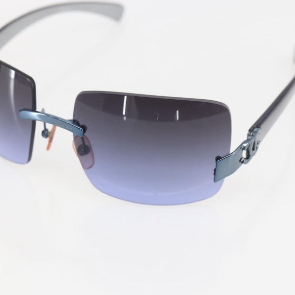 CHANEL Sunglasses plastic Purple CC Auth 159067