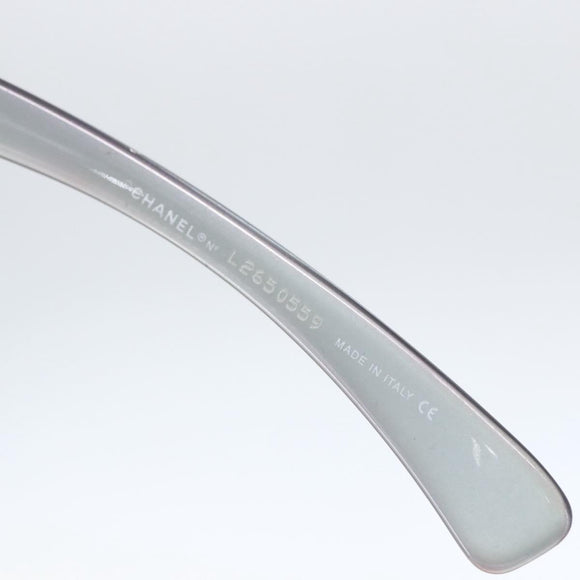 CHANEL Sunglasses plastic Purple CC Auth 159067