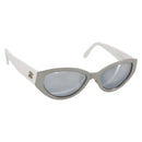 CHANEL Sunglasses plastic White CC Auth 159068-1