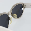 CHANEL Sunglasses plastic White CC Auth 159068-10