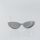 CHANEL Sunglasses plastic White CC Auth 159068-2