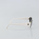 CHANEL Sunglasses plastic White CC Auth 159068-5