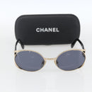 CHANEL Sunglasses plastic Black CC Auth 159069V-11