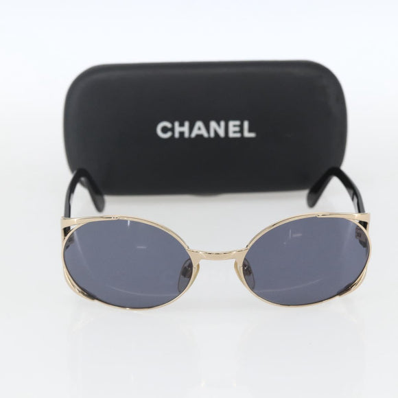 CHANEL Sunglasses plastic Black CC Auth 159069V