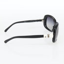 CHANEL Sunglasses plastic Black CC Auth 159070-4