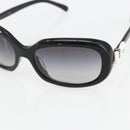 CHANEL Sunglasses plastic Black CC Auth 159070-7