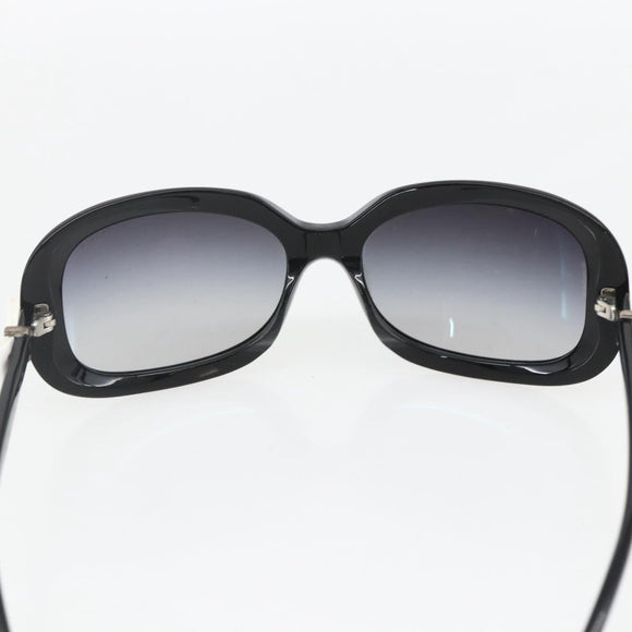 CHANEL Sunglasses plastic Black CC Auth 159070
