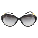CHANEL Sunglasses plastic Yellow CC Auth 159071-2