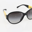 CHANEL Sunglasses plastic Yellow CC Auth 159071-6