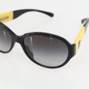CHANEL Sunglasses plastic Yellow CC Auth 159071-7