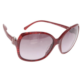 CHANEL Sunglasses plastic Red CC Auth 159072V