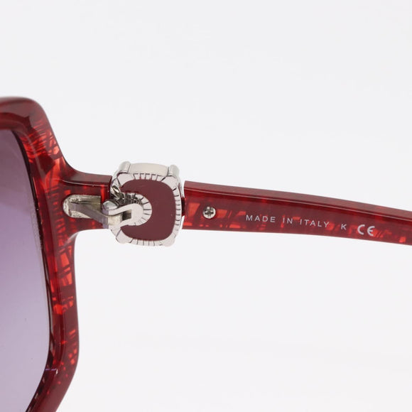 CHANEL Sunglasses plastic Red CC Auth 159072V