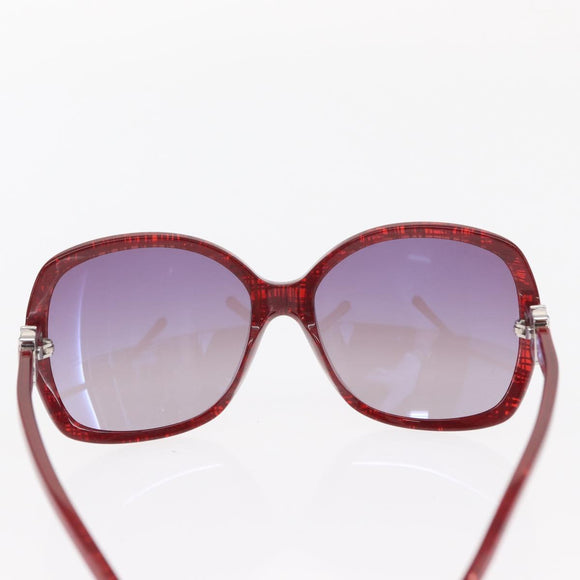 CHANEL Sunglasses plastic Red CC Auth 159072V