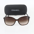 CHANEL Sunglasses plastic Brown CC Auth 159073-11