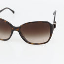 CHANEL Sunglasses plastic Brown CC Auth 159073-7