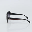 CHANEL Sunglasses plastic Black CC Auth 159075-3