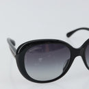 CHANEL Sunglasses plastic Black CC Auth 159075-5