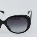 CHANEL Sunglasses plastic Black CC Auth 159075-6