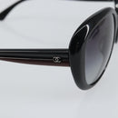 CHANEL Sunglasses plastic Black CC Auth 159075-7