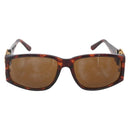 CHANEL Sunglasses plastic Brown CC Auth 159076-2