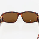 CHANEL Sunglasses plastic Brown CC Auth 159076-8