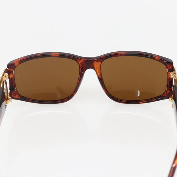 CHANEL Sunglasses plastic Brown CC Auth 159076