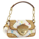LOUIS VUITTON Monogram Multicolor Marilyn Shoulder Bag White M40206 Auth 159084-1