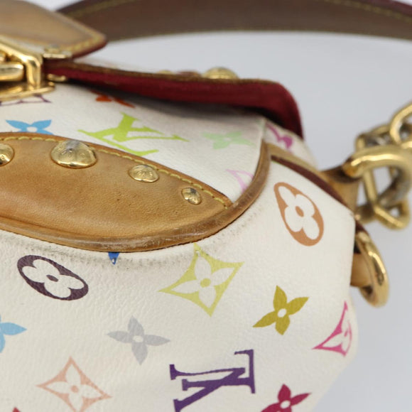 LOUIS VUITTON Monogram Multicolor Marilyn Shoulder Bag White M40206 Auth 159084