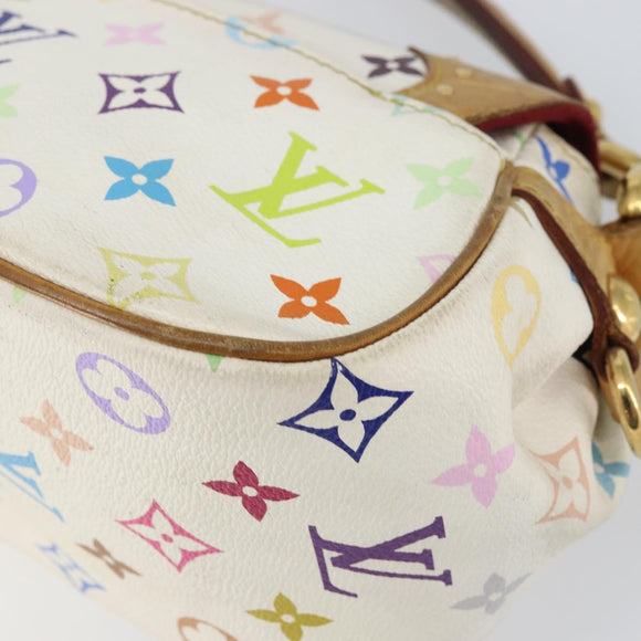 LOUIS VUITTON Monogram Multicolor Marilyn Shoulder Bag White M40206 Auth 159084