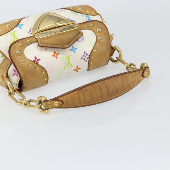 LOUIS VUITTON Monogram Multicolor Marilyn Shoulder Bag White M40206 Auth 159084