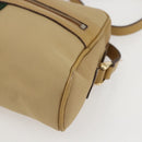 GUCCI Web Sherry Line Shoulder Bag Nylon Beige Gold Red 010 378 Auth 159085-14
