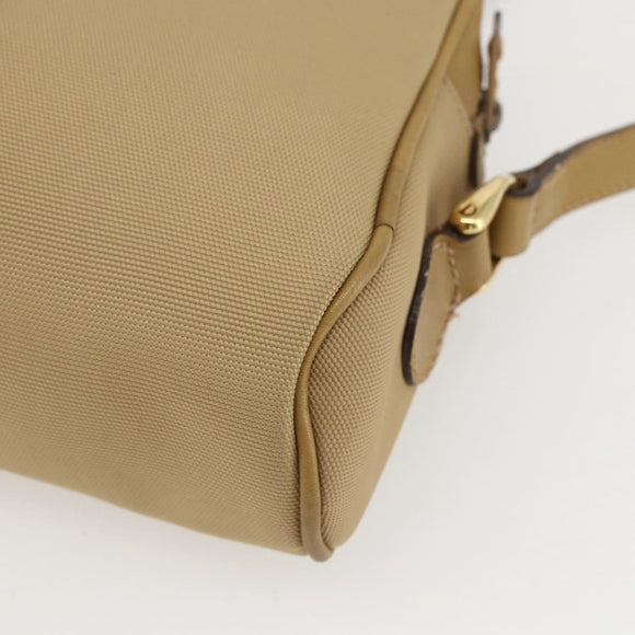 GUCCI Web Sherry Line Shoulder Bag Nylon Beige Gold Red 010 378 Auth 159085