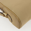 GUCCI Web Sherry Line Shoulder Bag Nylon Beige Gold Red 010 378 Auth 159085-17