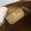 GUCCI Web Sherry Line Shoulder Bag Nylon Beige Gold Red 010 378 Auth 159085-19